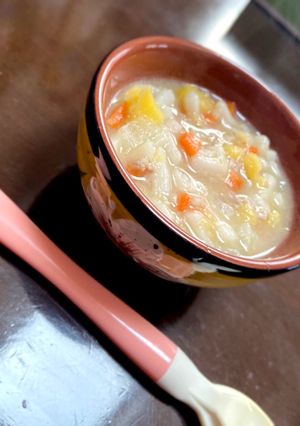 【離乳食中期〜】野菜たっぷりうどん-レシピのメイン写真