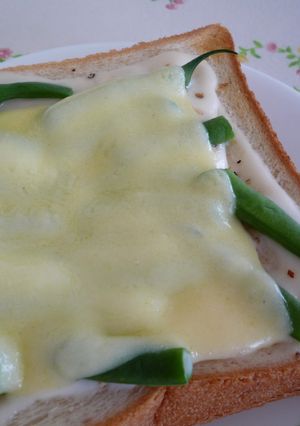 レモン風味♡♥♡いんげんグラタントースト-レシピのメイン写真