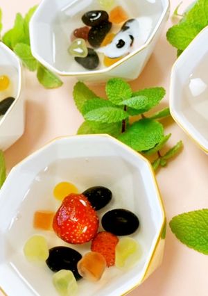 黒豆の楽しいゼリー寄せ-レシピのメイン写真