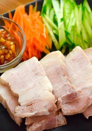 茹で豚肉のソースかけ(蒜泥白肉)-レシピのメイン写真