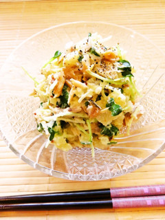 ☺簡単おつまみ鯵の開き入りポテトサラダ☺-レシピのメイン写真