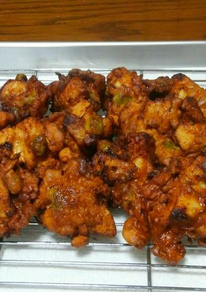 ニンニク香る☆鶏ムネ枝豆の落し揚げ-レシピのメイン写真