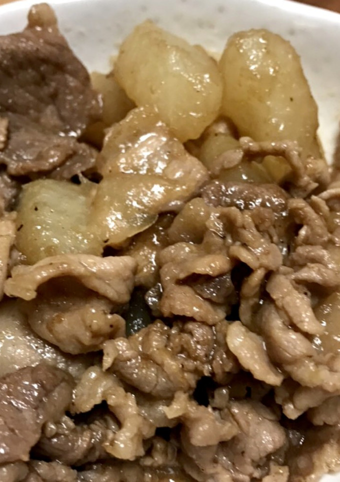 豚コマ肉と大根の炒め煮-レシピのメイン写真