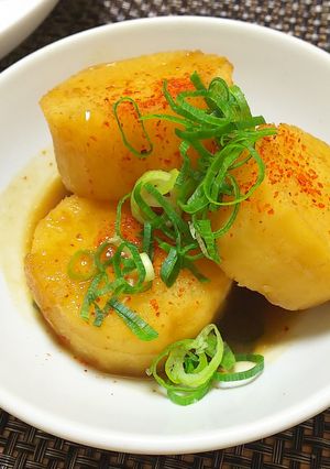 【龍愛】厚みで食感が変わる☆長芋の煮物-レシピのメイン写真