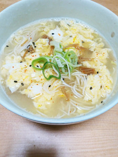 なめ茸かきたまにゅうめん♪-レシピのメイン写真