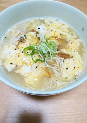 なめ茸かきたまにゅうめん♪-レシピのメイン写真