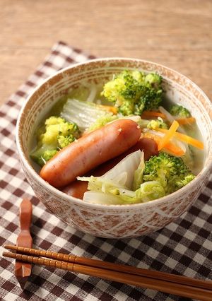 簡単！シャウエッセン野菜スープ-レシピのメイン写真