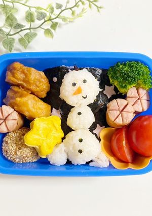 キャラ弁　オラフ弁当-レシピのメイン写真