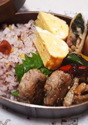 わっぱ弁当 春巻きとつくね-レシピのメイン写真