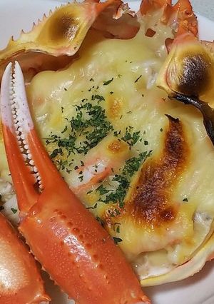 ズワイガニのチーズ焼き-レシピのメイン写真