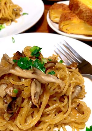 コクある和風キノコたっぷりパスタ-レシピのメイン写真