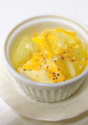簡単　おやつ　タマネギグラタン　-レシピのメイン写真