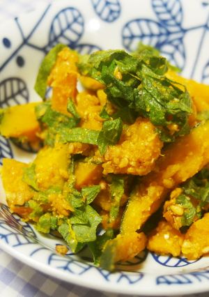 南瓜と大葉のごま和え♪大葉香る♪-レシピのメイン写真
