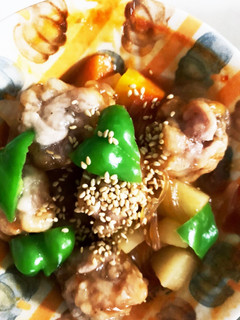 全てレンジ豚こま根菜春雨エビチリ味炒風-レシピのメイン写真