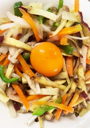 全てレンジビビンバ風タコライス丼-レシピのメイン写真