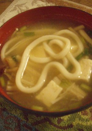 お子様の主食になる味噌汁うどん-レシピのメイン写真