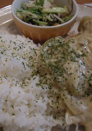ホワイトハンバーグプレート-レシピのメイン写真