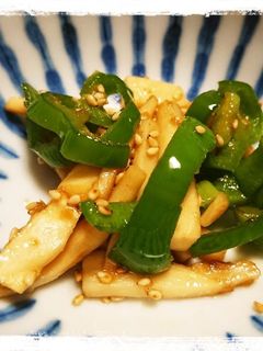 エリンギとピーマンの焼き肉のタレ炒め-レシピのメイン写真