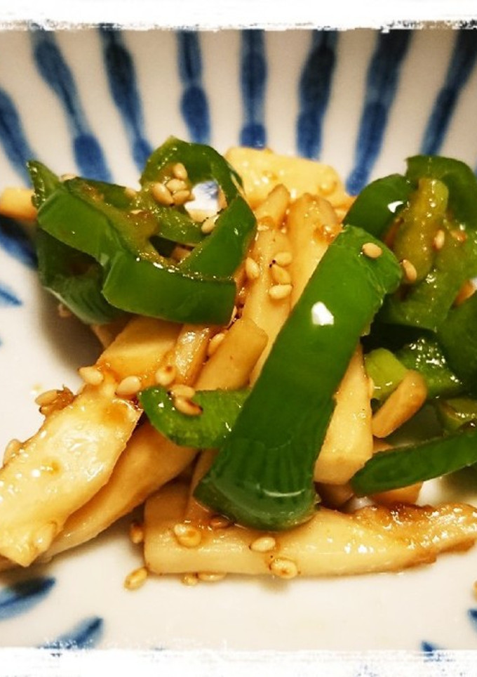 エリンギとピーマンの焼き肉のタレ炒め-レシピのメイン写真