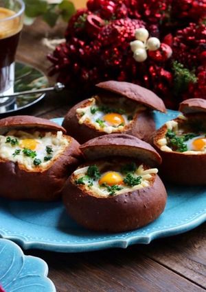 カレーをリメイク♡カレーグラタンパン-レシピのメイン写真