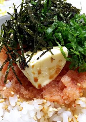 まったりピリ辛☆魅惑の明太バター醤油ご飯-レシピのメイン写真