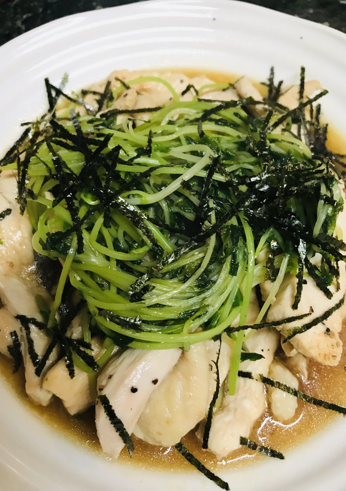 鶏肉と豆苗のみりんしょう油焼き-レシピのメイン写真