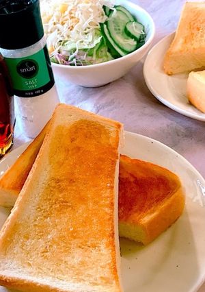 朝食メープルシロップ✨甘塩っぱいトースト-レシピのメイン写真