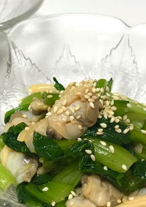 あさりと青菜の辛子和え-レシピのメイン写真