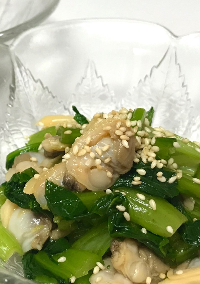 あさりと青菜の辛子和え-レシピのメイン写真