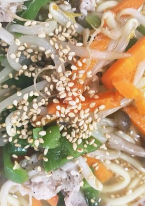 レンジ茹で中華麺野菜たっぷり味噌ラーメン-レシピのメイン写真