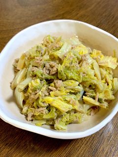 白菜とツナの煮物-レシピのメイン写真