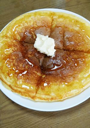 自家製HMでふわふわホットケーキ❤︎⃜-レシピのメイン写真