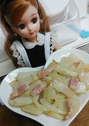 リカちゃん♡里芋ベーコン柚子胡椒バタ炒め-レシピのメイン写真