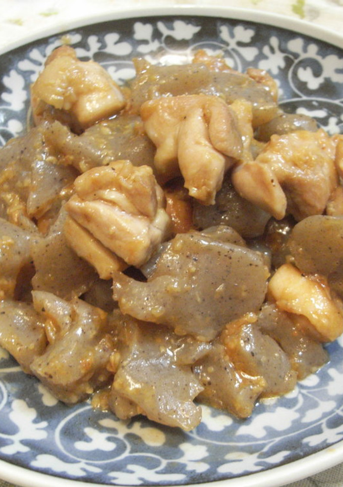 とりと蒟蒻の味噌炒め-レシピのメイン写真