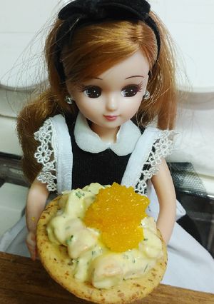リカちゃん♡レイチェルꕤエビトースト-レシピのメイン写真