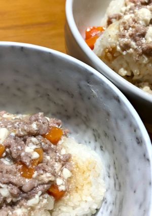 煮物リメイク☆あんかけ焼きおにぎり-レシピのメイン写真