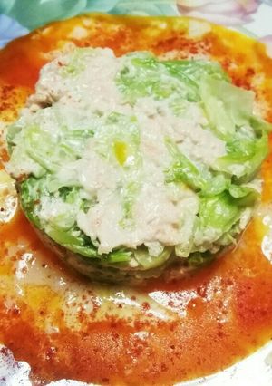 ほぐしサーモンとキャベツのサラダ♪-レシピのメイン写真