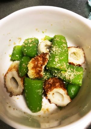 スナップえんどうと　ちくわの　おひたし-レシピのメイン写真