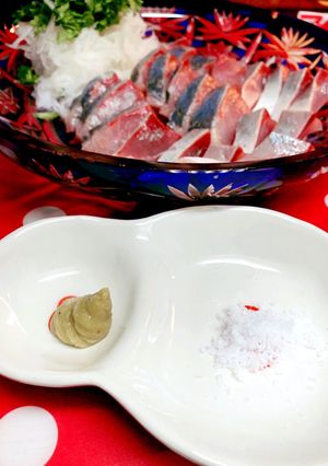 *お塩とわさびで食べるお刺身*-レシピのメイン写真