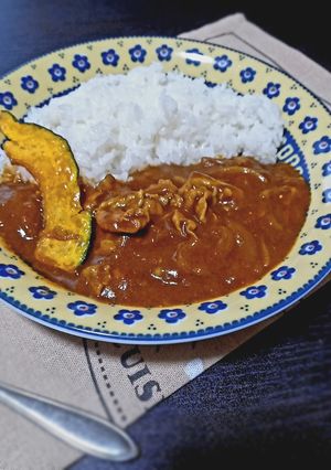 秋のかぼちゃトッピングカレー-レシピのメイン写真
