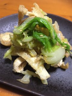 白菜と薄あげの和え物-レシピのメイン写真