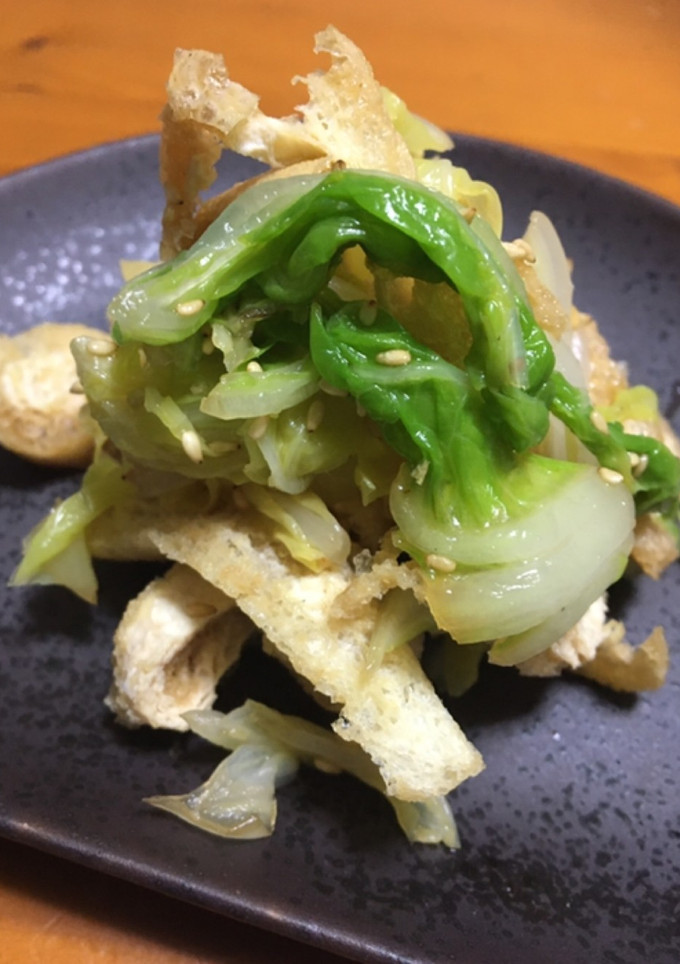 白菜と薄あげの和え物-レシピのメイン写真