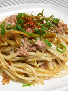 もやしと牛肉のザーサイ炒め-レシピのメイン写真