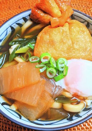 おでんアレンジ✿餅巾着の力うどん-レシピのメイン写真