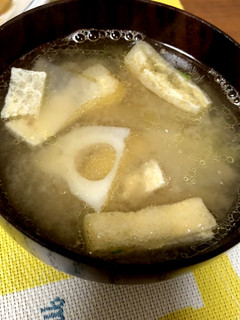 イワシの味噌缶の残り汁でうんまー味噌汁!-レシピのメイン写真