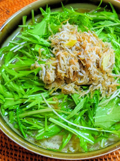 水菜としらすの塩ラーメン-レシピのメイン写真