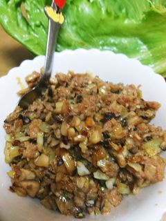 餃子のたねリメイク、甘辛炒め❤︎⃜-レシピのメイン写真