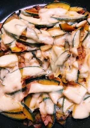 かぼちゃとベーコンのチーズ焼き-レシピのメイン写真