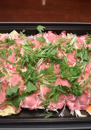 豚肉の蒸ししゃぶ!もやしと野菜たっぷり-レシピのメイン写真