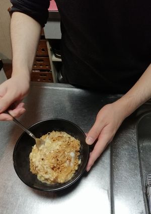 チキンラーメン　カルボナーラ風-レシピのメイン写真